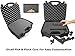 SECURE Video Projector Travel Hard Carrying Case w/ Dense Foam for All Lumens / LCD / LED: WhaleStone Mini , Crenova XPE460 , iDGLAX iDG-787 , Ezapor Mini , iRulu Portable , iClever IC-P01