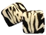 Zebra Safari Animal Print Car Mirror Fuzzy Dice Black & White Pair truck accessories F150 Classifieds Zebra Safari Animal Print Car Mirror Fuzzy Dice Black & White Pair