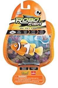 Goliath Robo Fish, 3-Inch Electronic Pet Fish, Orange Clown Fish
