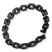 Black Plated Stainless Steel Bracelet - 9 Inches