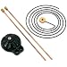 4 Grandfather Clock Gongs Wire Base Clockmakers Parts