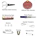Best Sewing Kit Bundle with Scissors, Thimble, Thread, Needles, Tape Measure, Carrying Case and Accessories