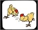Mouse Pad with feeding, pecking, chicken, barnyard, animal, farm, grain