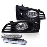 03-05 Honda Accord 2Dr Clear OEM Style Fog Lights Kit + LED Bumper Lights by Eautolight