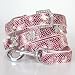 The Wild Thing 227 Swarovski crystals jewelled Python Skin Pattern Dog Collar and Leash Set - Pink / Large