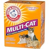 Arm and Hammer Clumping Cat Litter, Multi-Cat Strength, 40 Pound Box