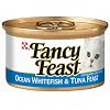 Fancy Feast Gourmet Cat Food, Ocean Whitefish & Tuna Feast, 3-Ounce Cans (Pack of 24)