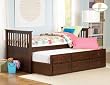 Twin/Twin Trundle Bed of Zachary Collection by Homelegance