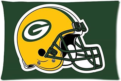 Ulive 2015 Top Selling Home Decor Custom Nfl Team Green Bay Packers Custom Throw Pillow Case Best New Year Gift 20X30 Inch 2 Sides