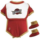 Reebok Cleveland Cavaliers Maroon Newborn Three Piece Gift Set