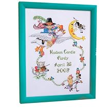 Bucilla 45360 Baby Counted Cross-Stitch Birth-Record Kit, Mary Englebreit's Mother Goose