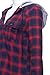Luna Flower Women's Long Sleeve Button Front Plaid Flannel Shirts.