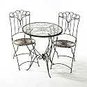 Elements 3-piece Brown Metal Bistro Set
