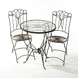 Elements 3-piece Brown Metal Bistro Set