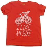 I Like My Bike on Short Sleeve Toddler Fine Jersey T-shirt