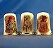 Porcelain China Collectable Thimbles - Set of Three Knitting in a Chair