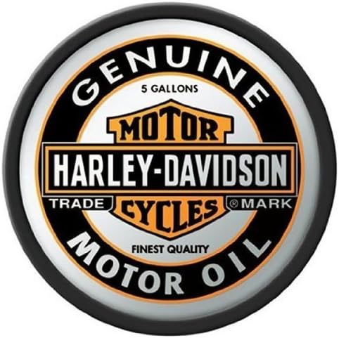 Harley-Davidson Oil Can Round Mirror by Harley RoadHouse