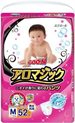 Diapers GOO.N Soft Fit Pants aroma magic M size 52 [ Japanese Import ] by Daio