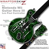 Abstract 01 Green Skin by WraptorSkinz TM fits Nintendo Wii Guitar Hero III ....