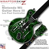Abstract 01 Green Skin by WraptorSkinz TM fits Nintendo Wii Guitar Hero III (3) Les Paul Controller (GUITAR NOT INCLUDED)