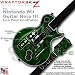 Abstract 01 Green Skin by WraptorSkinz TM fits Nintendo Wii Guitar Hero III (3) Les Paul Controller (GUITAR NOT INCLUDED)
