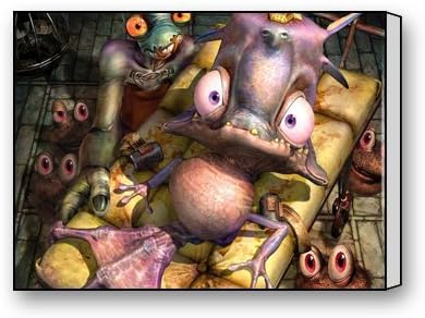 Funnyone Custom Modern Wall Art Decoration for Home Oddworld Munch S Oddysee Canvas Prints