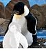 Plush Emperor Penguin Puppet 13"