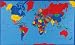 60'' Wide Multi Panel Map World Fabric By The Panel