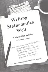 WRITING MATHEMATICS WELL