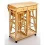 Winsome 89332 Beech Beechwood Table Drop Leaf 2 Rd Stool 2 Drawers
