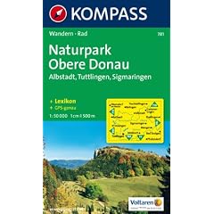 Naturpark Obere Donau 1 : 50 000: Albstadt, Tuttlingen, Sigmaringen. Wandern / Rad