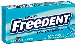 Freedent Spearmint Gum, 15-Stick Plen-T-Paks (Pack of 24)