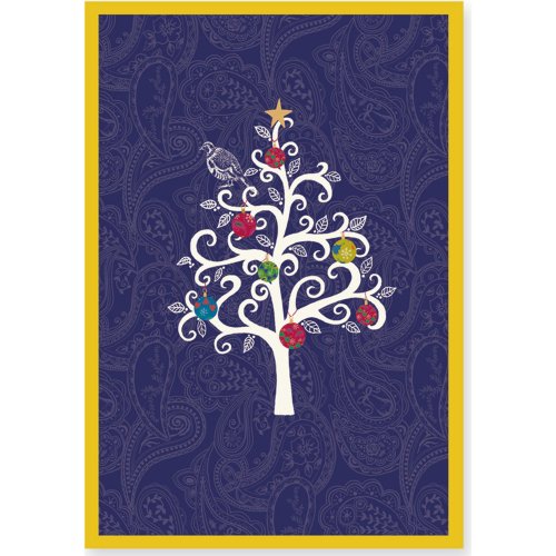 Partridge in a Scroll Tree Small Boxed Holiday Cards (Christmas Cards, Greeting Cards, Holiday Cards)