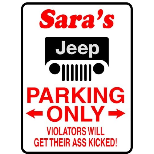 Custom Jeep Parking Sign Yard Signs Patio, Lawn & Garden
