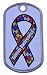 Autism Awareness - Single Hole - Regular Size Dog Tag - Great For Necklaces