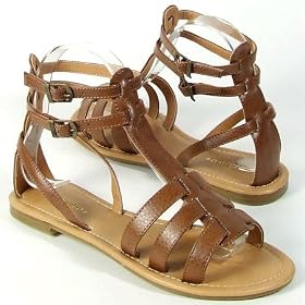 FACTORY Gladiator Flat Sandals Tan