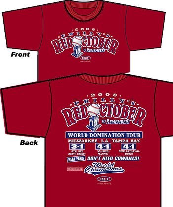 Buy 2008 Philadelphia Baseball Champions Domination T-Shirt by Smack Apparel