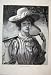 1891 Tennis Season Lady Sports Raquet Portrait