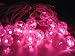 Crystal Pink LED String Lights; LED Christmas lights; Indoor/Outdoor party lights