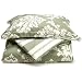 Regency 300 Thread-Count Havana Reversible Floral/Stripe King Duvet Set, Sage