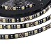 XKTTSUEERCRR 16.4ft/5M, Black PCB 5050 SMD 300LED/Roll, Red Color, Waterproof(IP65) Flexible Strip Light, DC 12V For Outdoors/ Indoors/ Car/ Truck/ Mall/ Booth/ Stage/ House Celebration Decoration + DC Connector (Power Supply Not Included)