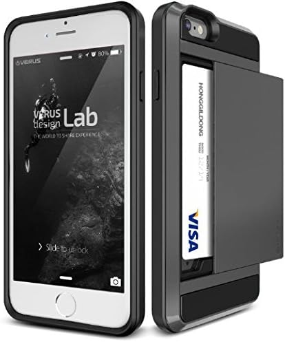 Iphone 5, 5s Wallet case. Gun Metal