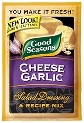 Kraft Good Seasons Salad Dressing & Recipe Mix, Cheese Garlic, 0.65-Ounce Packets (Pack of 24)