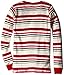 Hatley Little Girls' Henley Pajama Set Holiday Stripes Girl