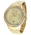 Ladies DKNY IP Bracelet Watch With Gold Dial