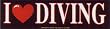 I Love Diving Bumper Sticker