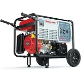 Honeywell HW7500E 9375 Watt 15 HP 420cc OHV Portable Gas Powered Home Generator With Electric Start (Non-CARB Compliant)