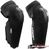 THOR-MX STATIC BLACK/WHITE ADJUSTIBLE KNEE GUARDS