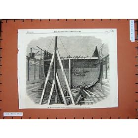 1862 Iron Clad Fleet Queen Steam Firgate Ship Achilles