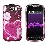 HTC MyTouch 4G Slide Rubber Feel Hard Case Cover - Exotic Love